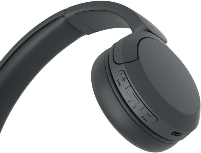 Sony WH-CH520 Wireless Bluetooth Headphones - up to 50 Hours Battery Life with Quick Charge, On-ear style - Black - Image 3