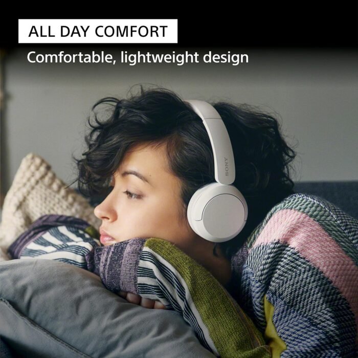 Sony WH-CH520 Wireless Bluetooth Headphones - up to 50 Hours Battery Life with Quick Charge, On-ear style - Black - Image 10